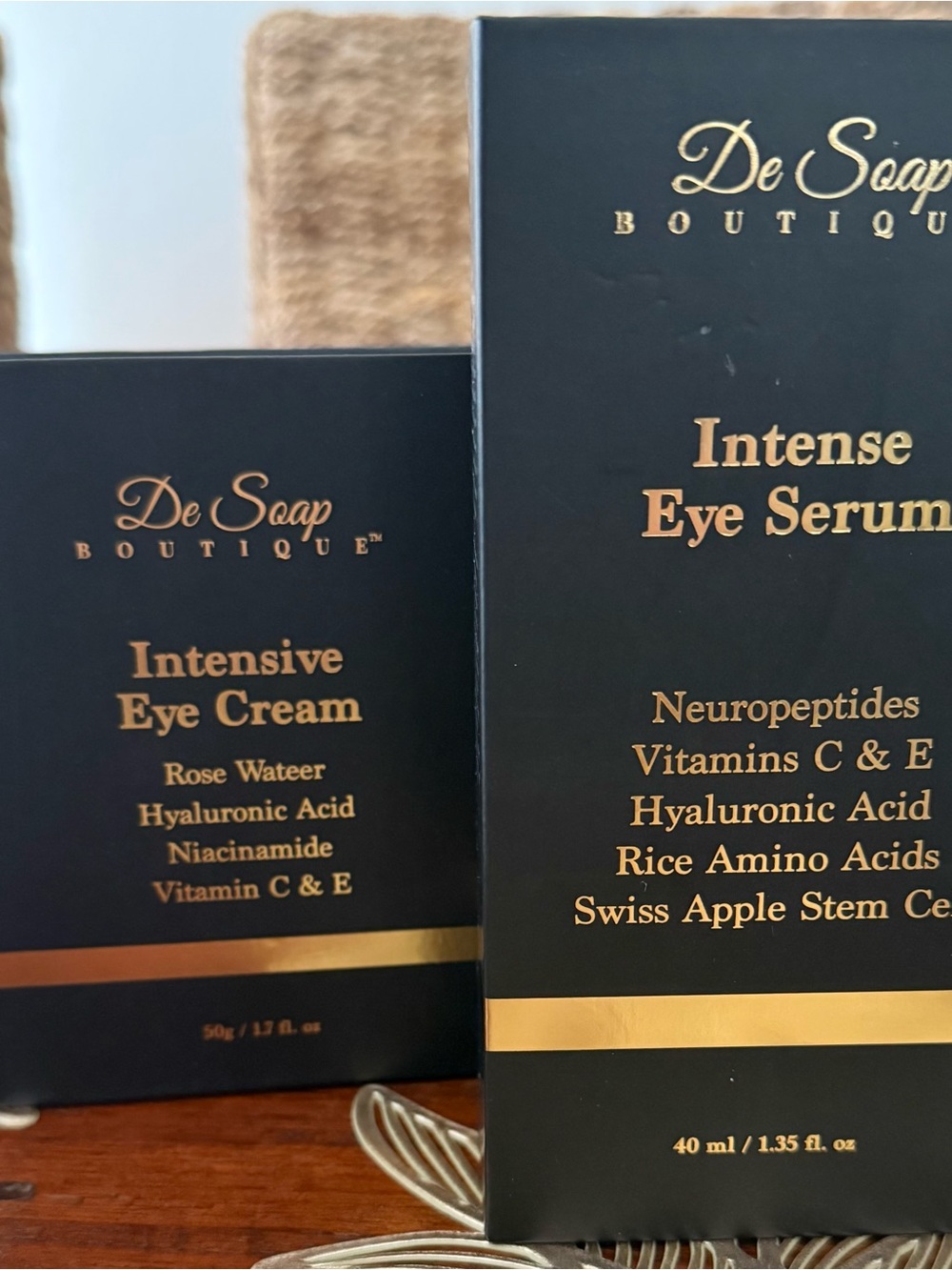 De Soap Boutique - Intense Eye Care Set (Serum & Cream) - Brand New